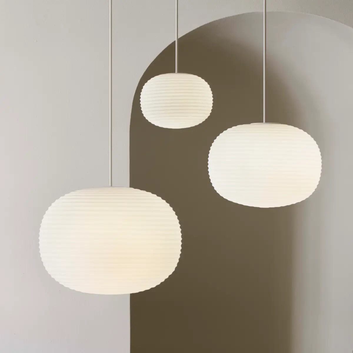 Lantern Pendellampe Ø40 Hvit Opalglass
