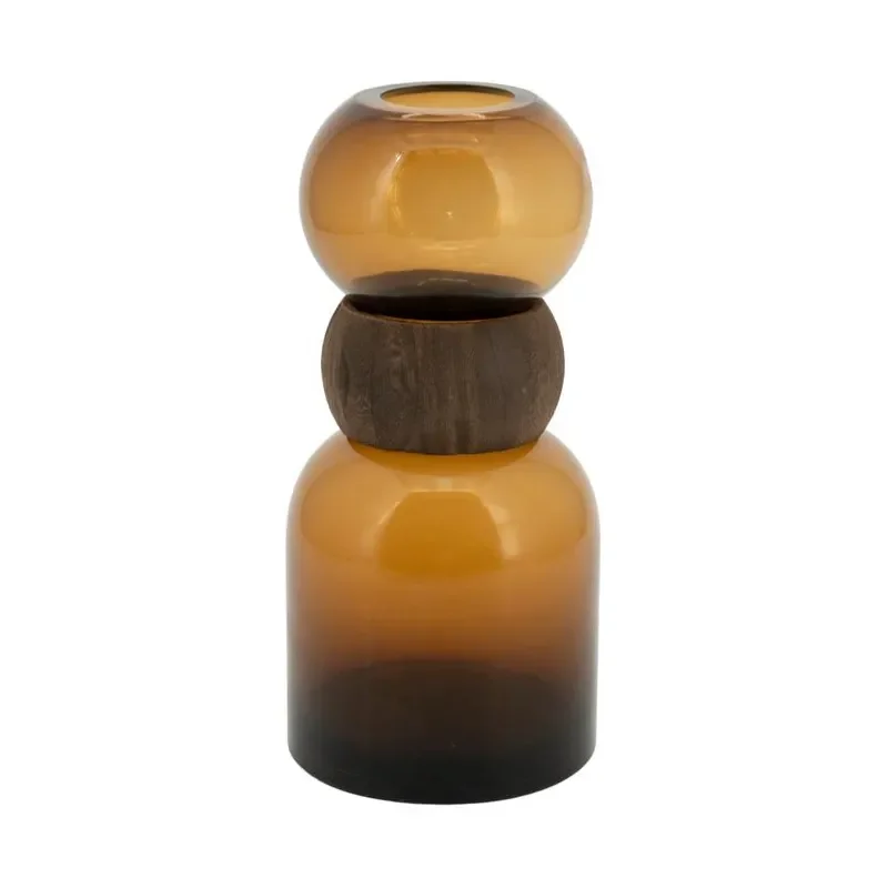 Verra medium 15x15x31,5 cm Glass & Tre dark brown