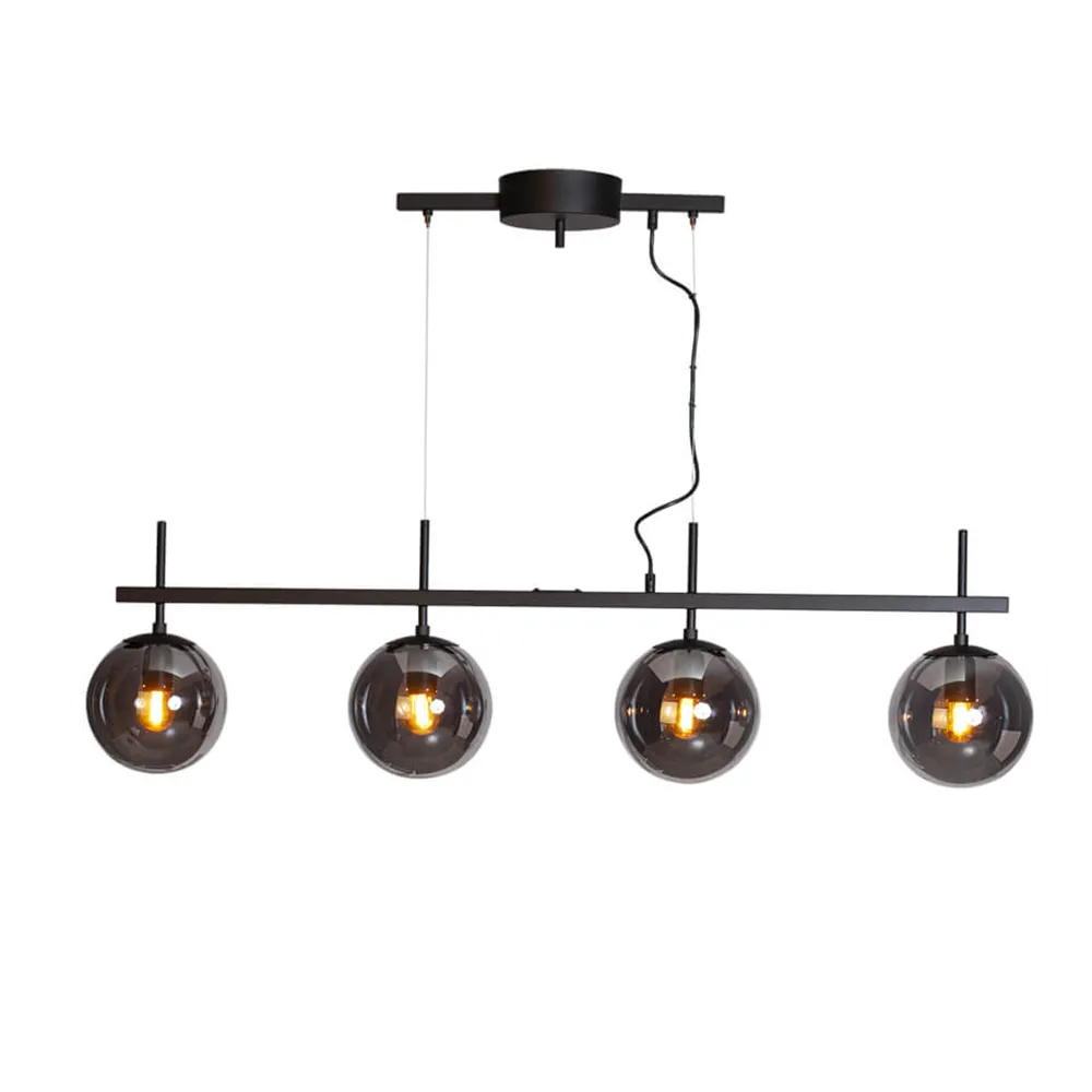 Boyle taklampe 4 lys Røykgrå