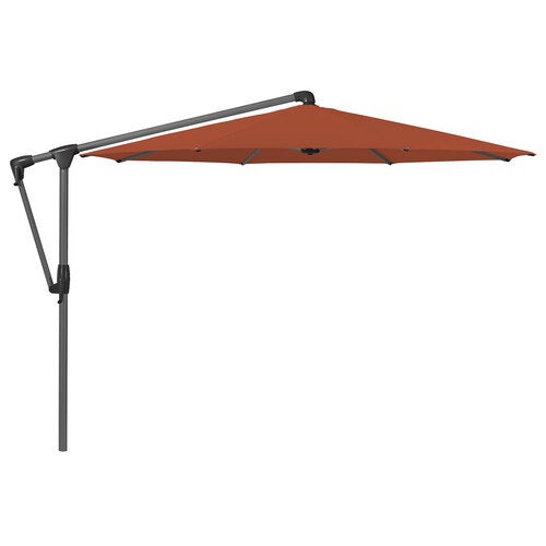 Sunwing Casa fritthengende parasoll 330 cm kat.5 antrasitt aluminium / 513 Fire Red Glatz