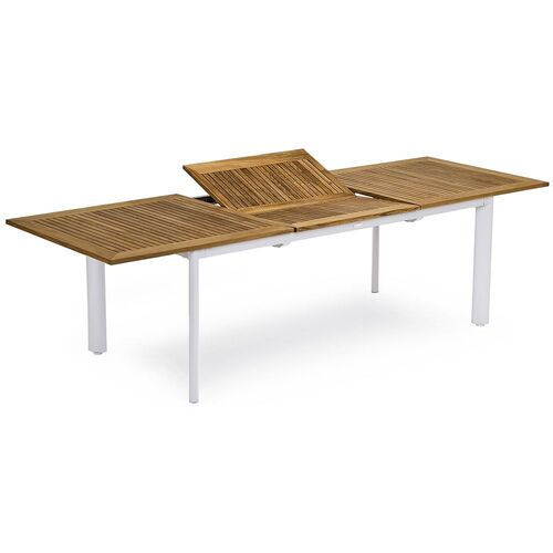 Nydala Spisebord 96X200-280 Cm Hvid/Teak