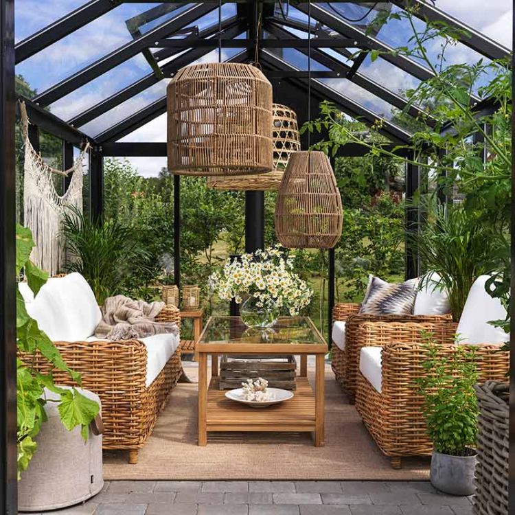 Rossvik rotting lenestol natur/hvit Brafab