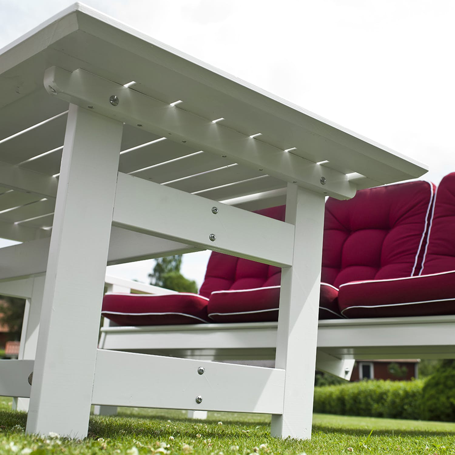 Herregårdsbord 90X165X66 Cm Hvitoljet