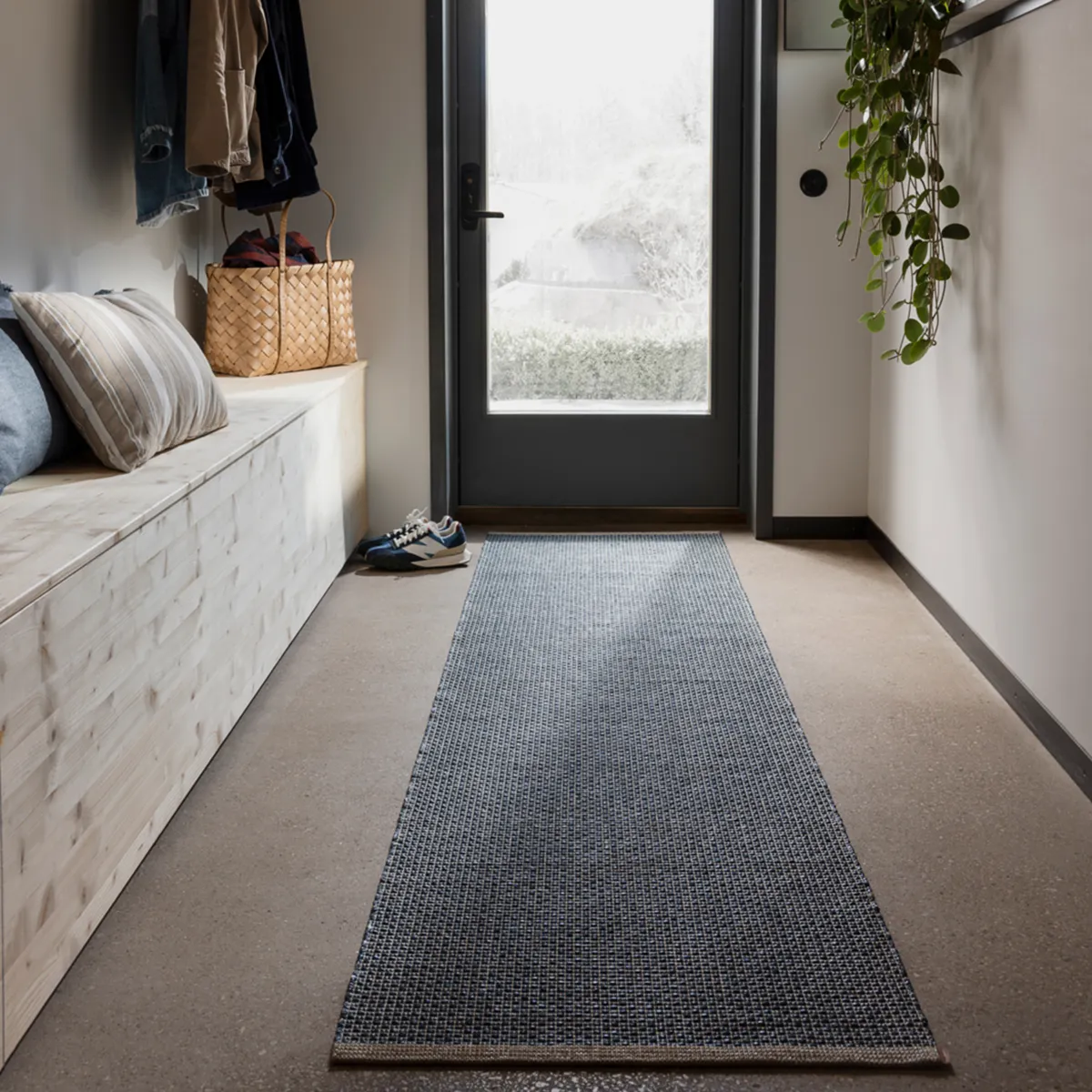 Vaskbar Plastmatte NILS Ocean Blue 70x120 cm