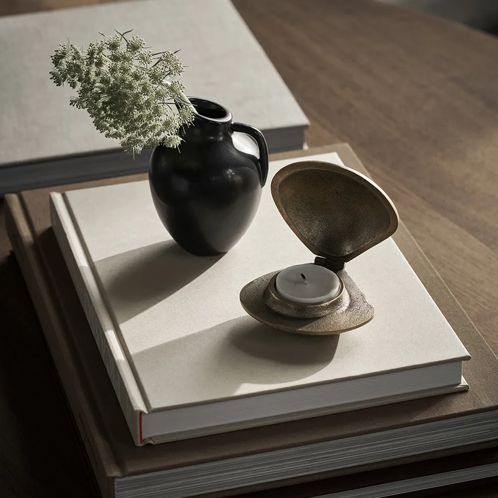 Lysestake Clam i messing