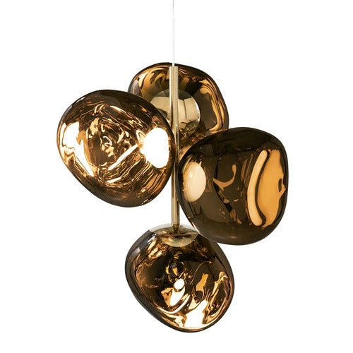 Melt Chandelier Mini Gold LED