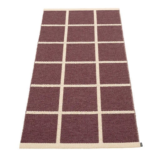 Vevd Teppe Criss Burgundy 70x150 cm