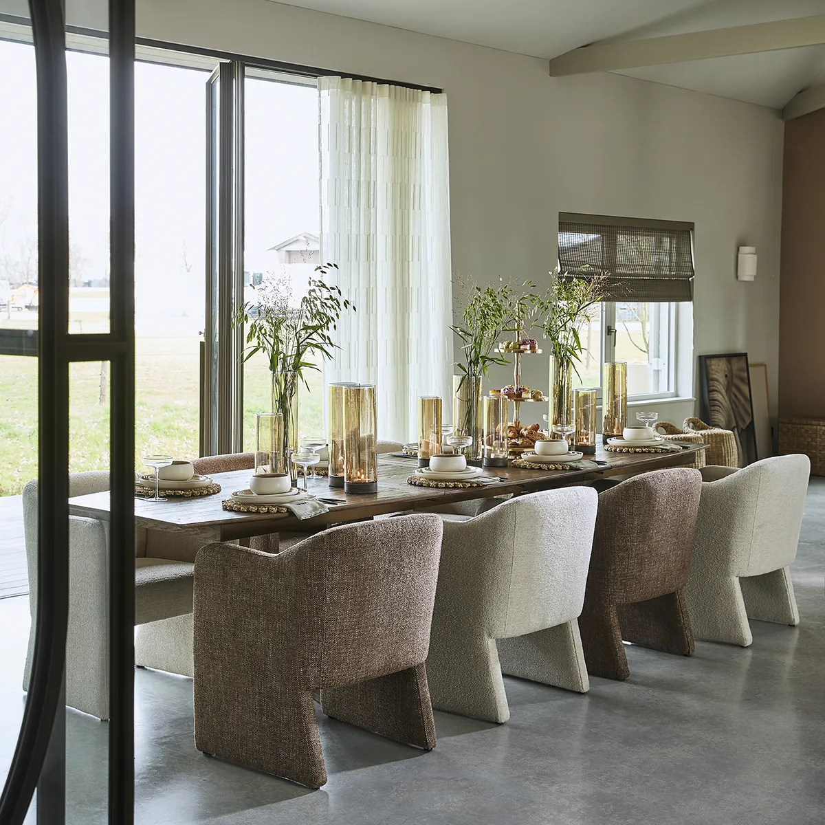 Spisestol Napoli Brown med armlener