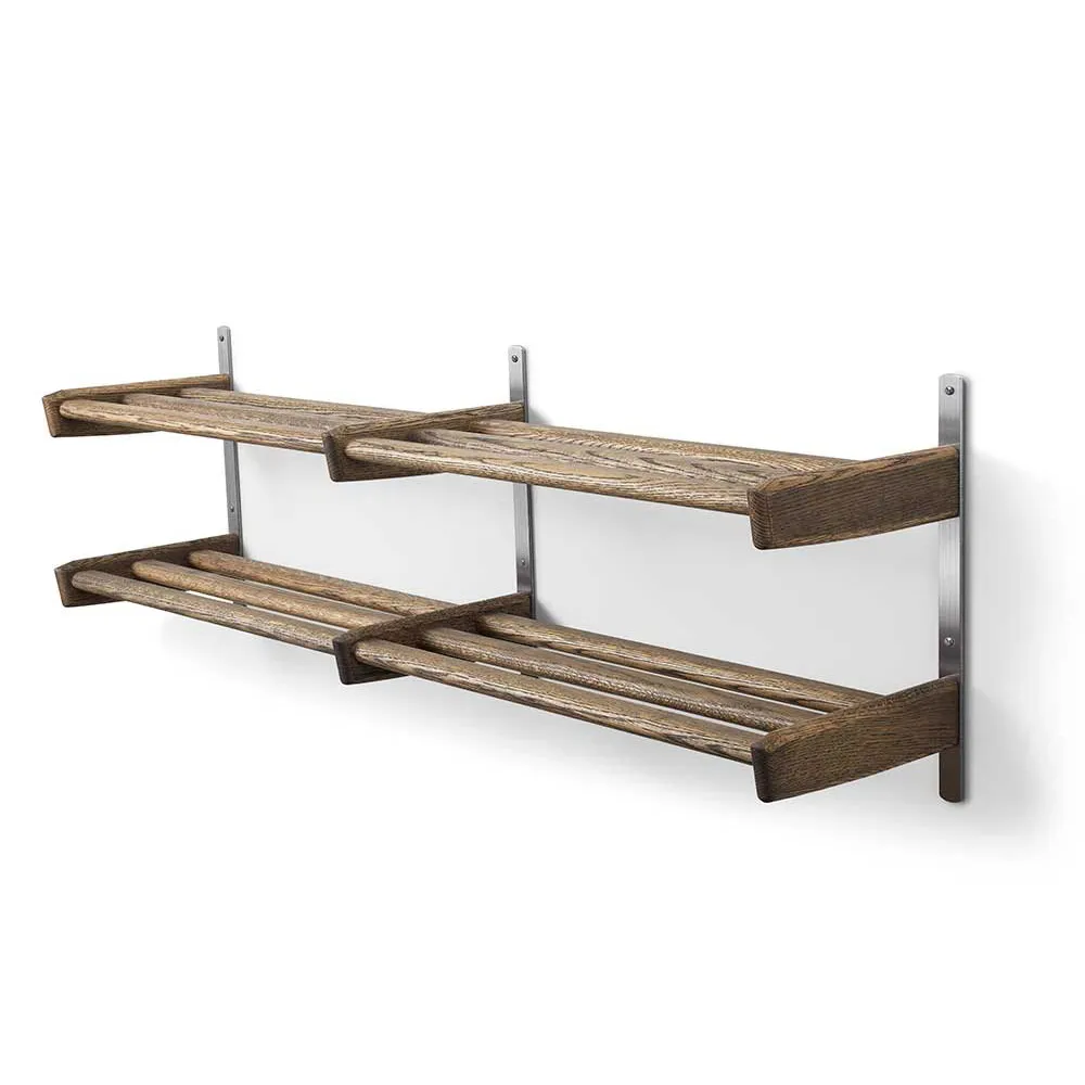 Meja Skohylle 115 cm 2 hyller Røkt eik