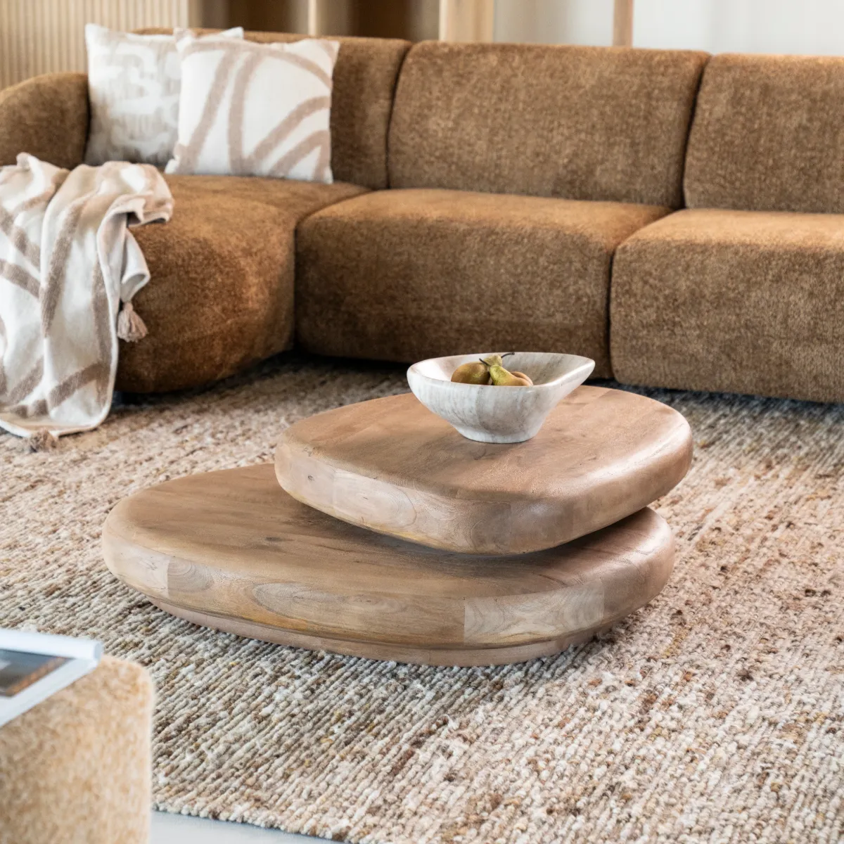Kabo Salongbord - light brown 100x80x27 cm