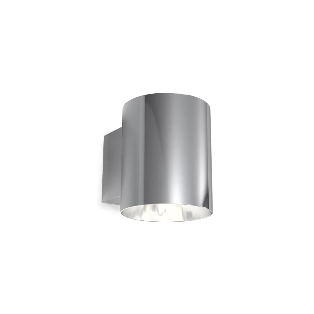 Evoke S vegglampe metall krom