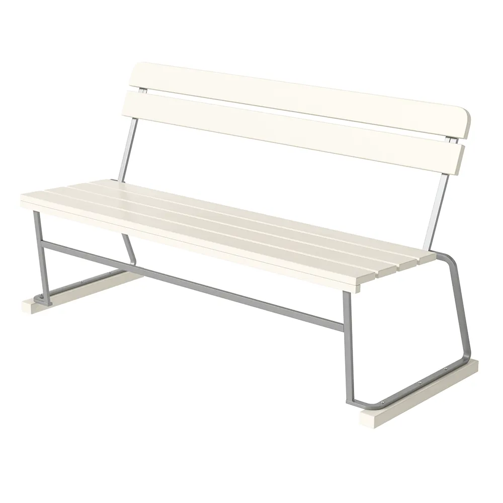 Sofa 3 Hvitlakkert eik / Varmgalvanisert