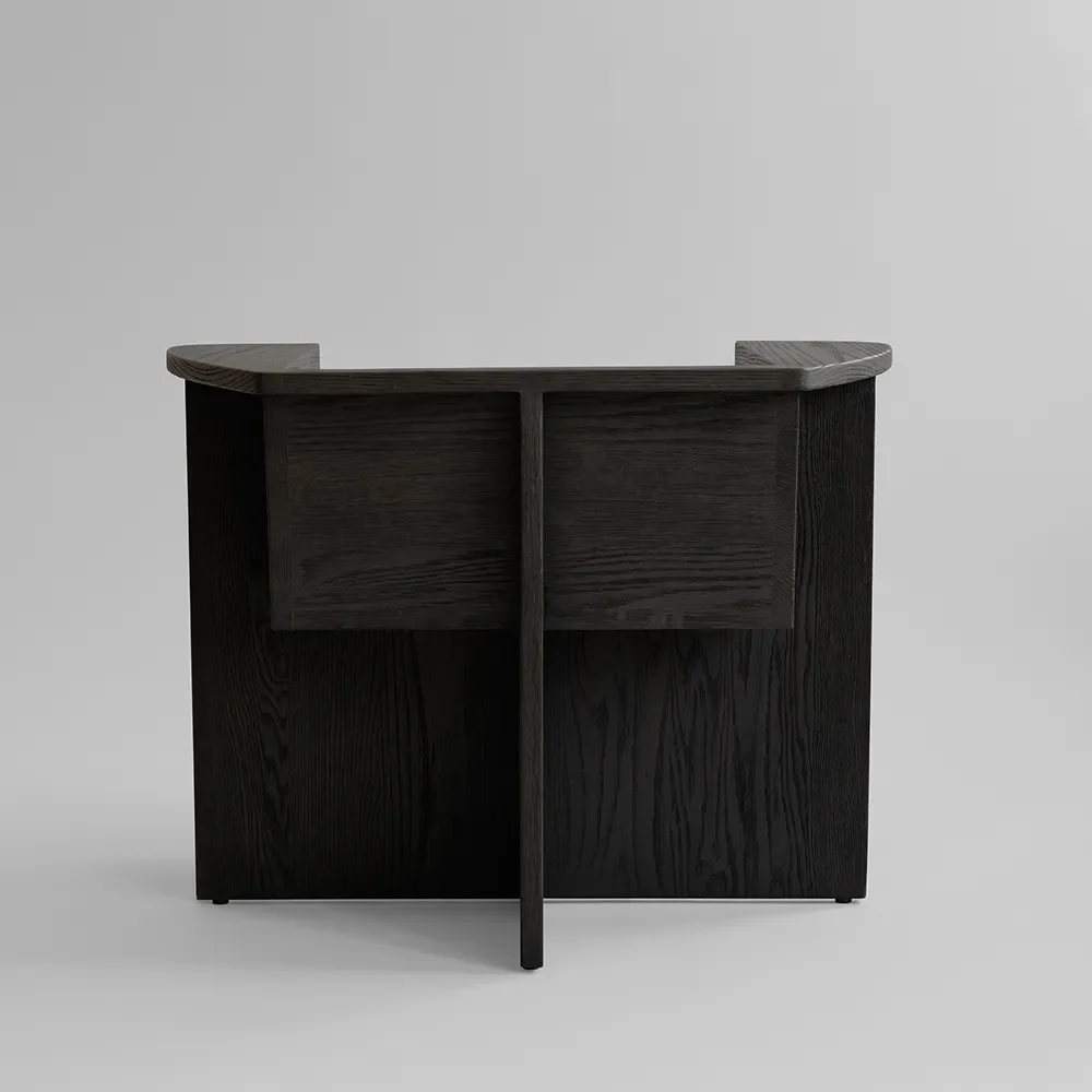 Brutus Lounge lenestol - Kaffe Sort Eik