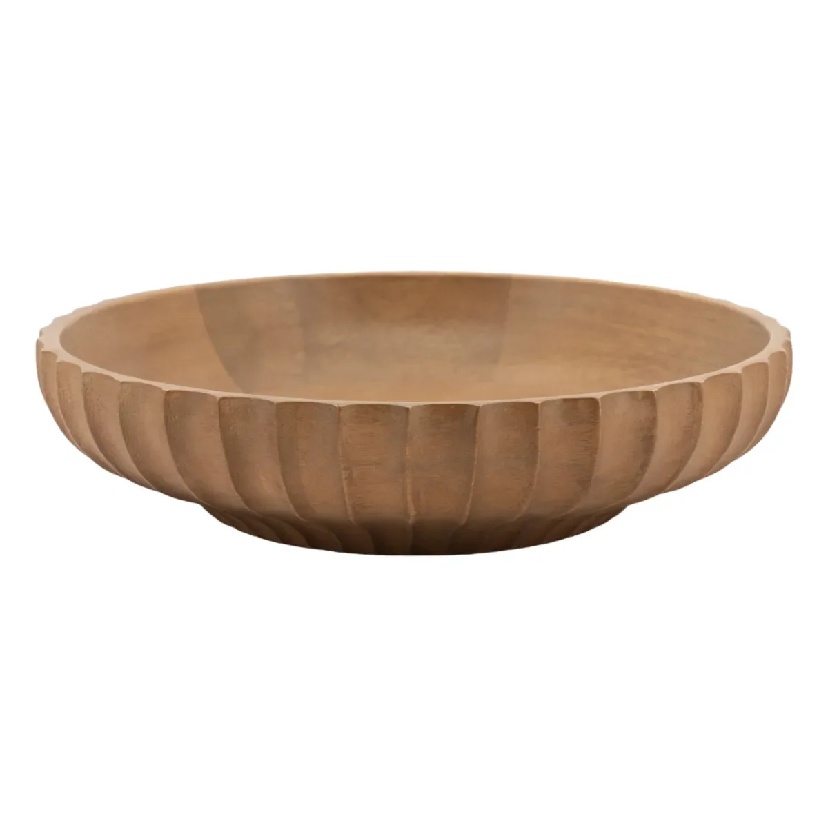 Yori large Skål 25x25x6 cm Mangotre Brun