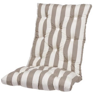 Högvik Høy Flockpute Stripet Taupe