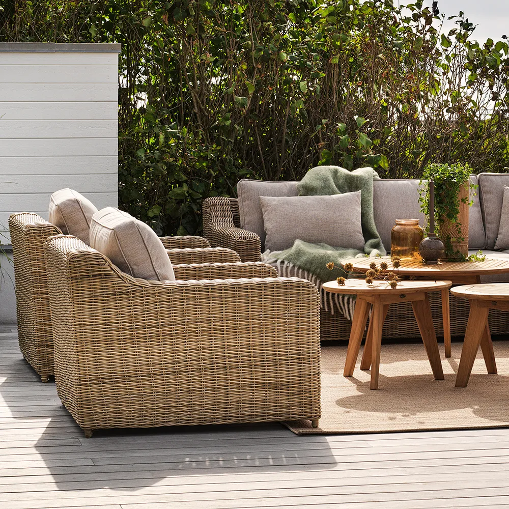 Glendon 3-seters sofa  Dark brown / Soft moose