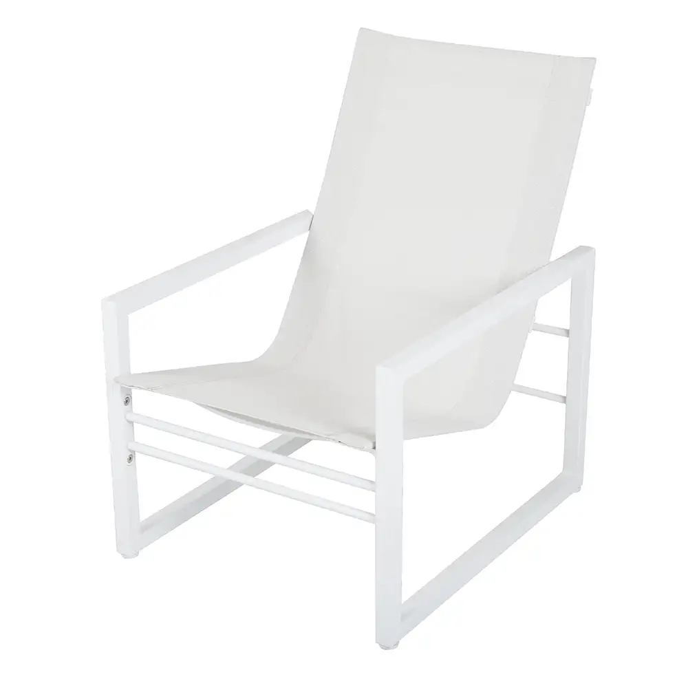 Vevi lenestol barn hvit/hvit Brafab