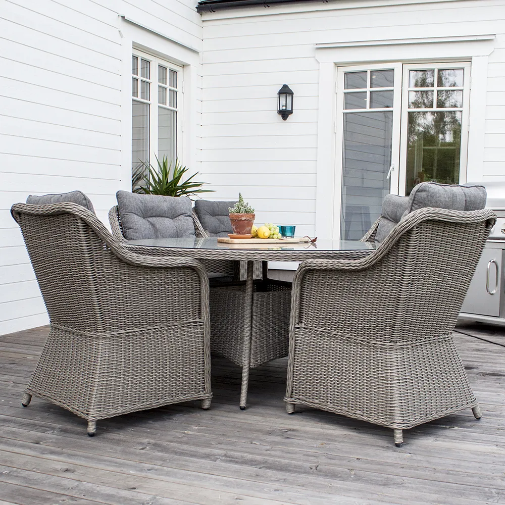 Vikelund spisestol grå 2-pakning