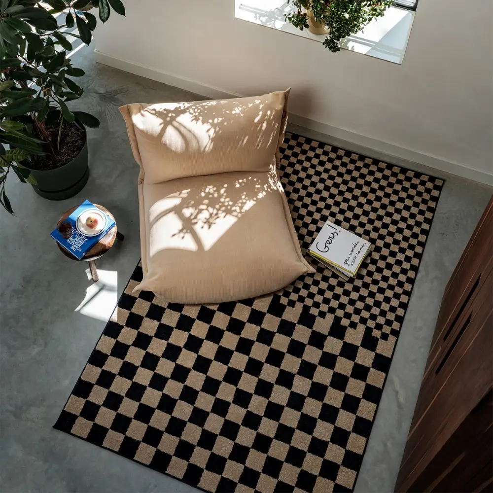 Teppe petit square affair blue-beige