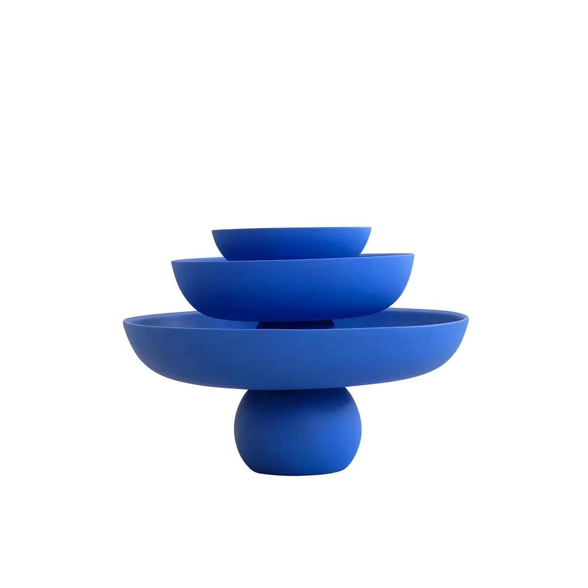 Håndmalt dekorasjonsskål Baburu Mini Marrakech Blue Ø 20 cm
