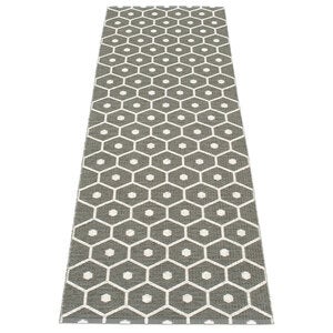 Honey matte 70x225 cm charcoal / vanilla 