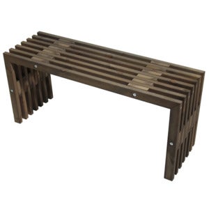 D-benk Benk 100 cm Furu Gråoljet