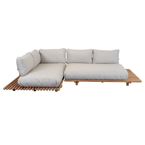 Sticks hjørnesofa Teak/sand