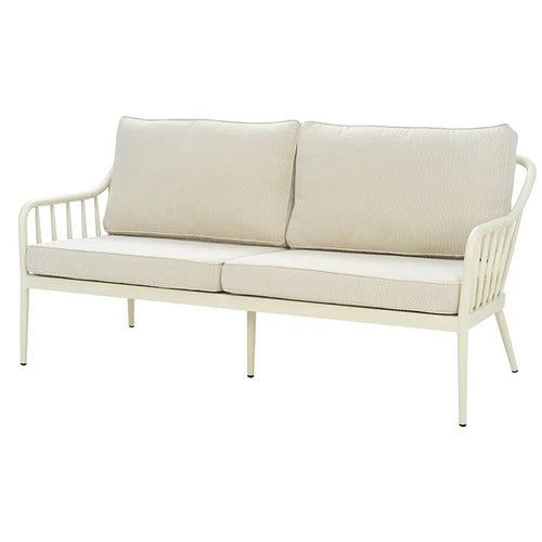 Coleville 3-seters sofa  Pearl white / Dot beige