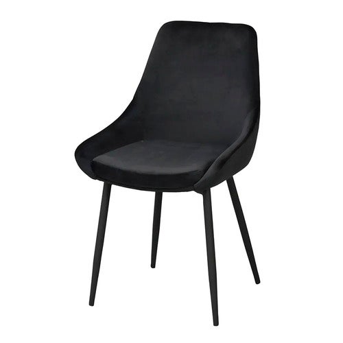 Sierra spisestol svart fløyel