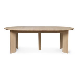 Bevel Spisebord 117-217x117 cm - White Oiled Beech