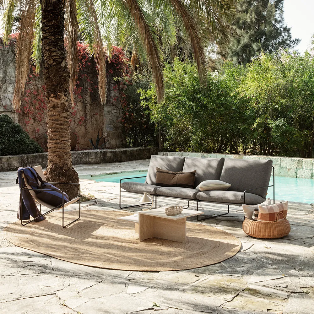 Desert 3-seters sofa Black/Dark Sand