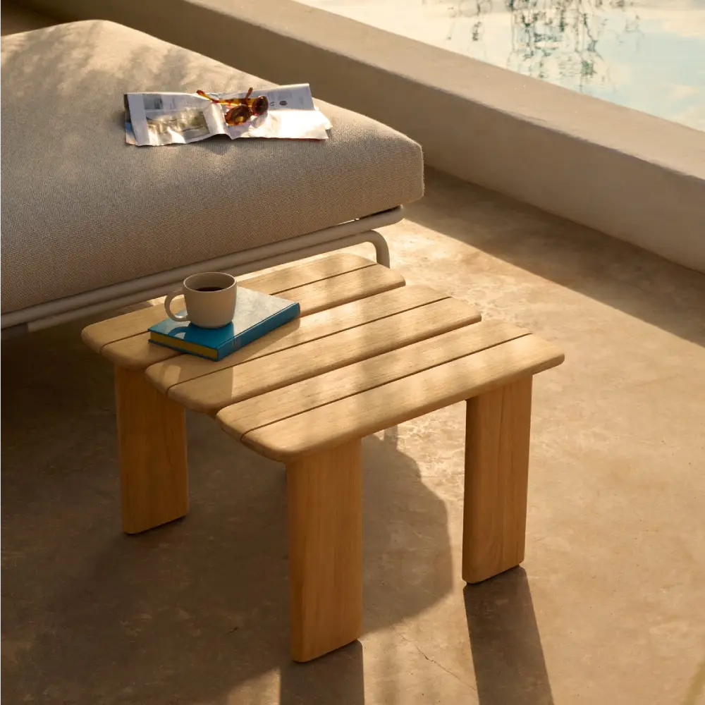 Sofabord Teak 55x55 Assemble