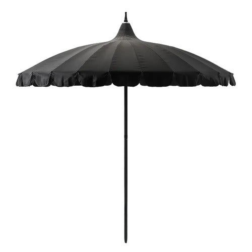 Parasoll Ø240 cm Svart