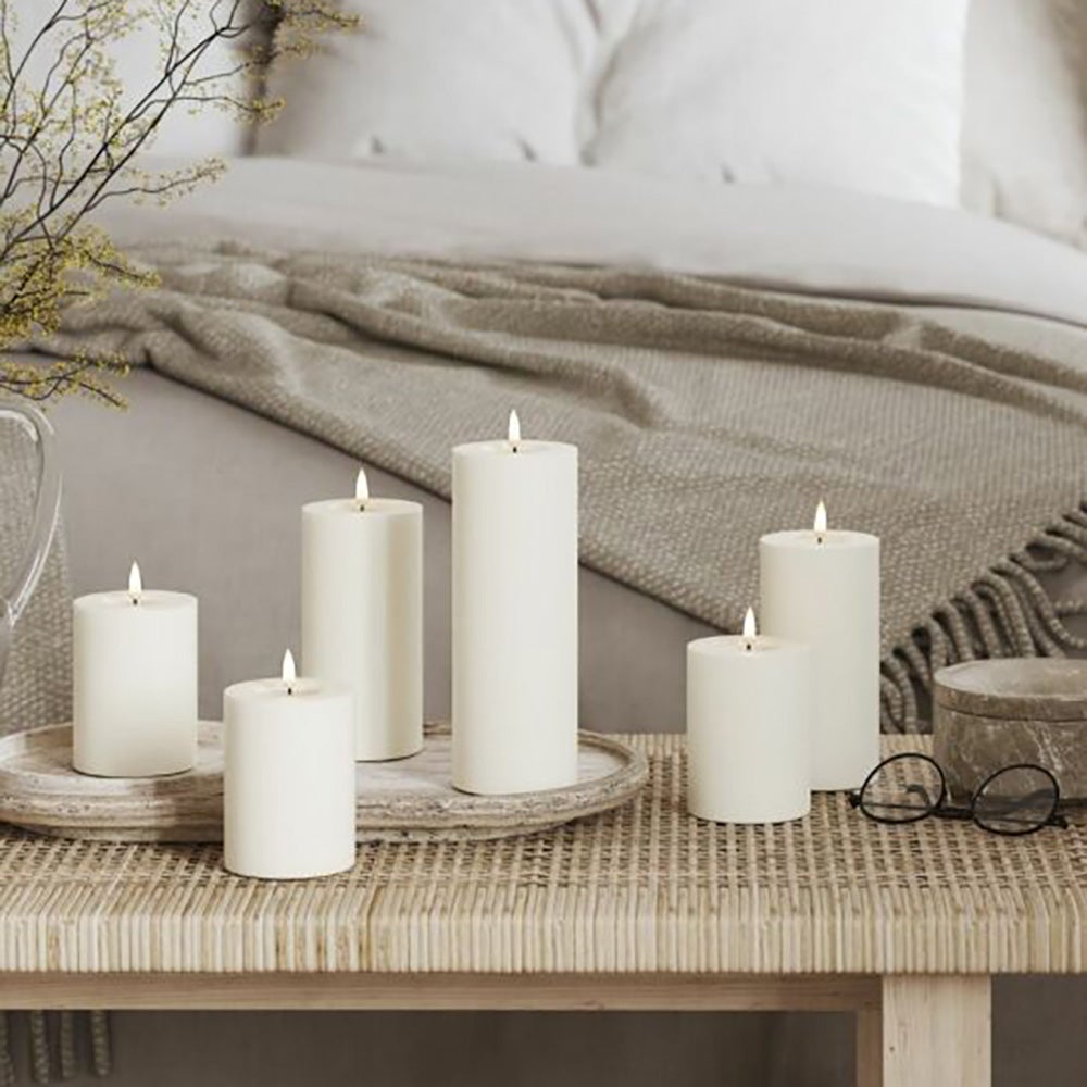  LED blokklys 7,5x20 cm hvit