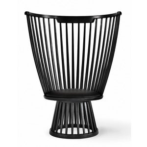 Fan Lounge stol Black