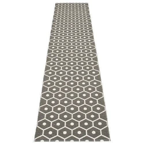 Honey matte 70x350 cm charcoal / vanilla 