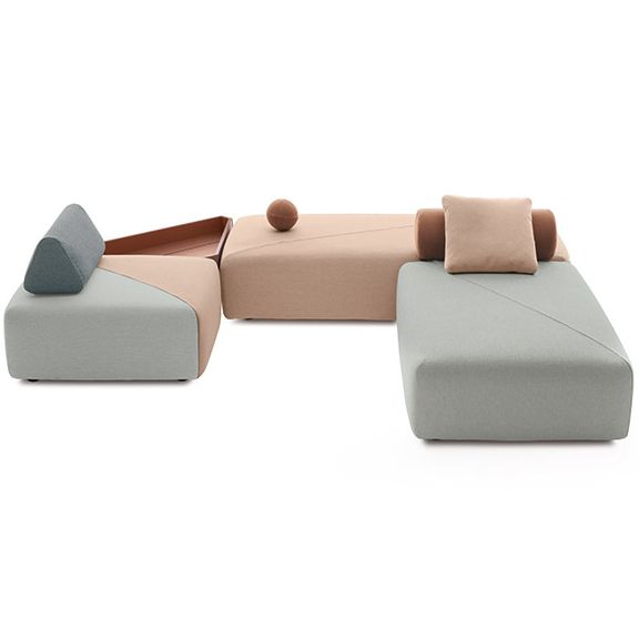 BRIXX ryggtriangel 664/twist mørk turkis 