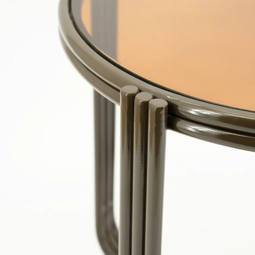 Groovy sidebord - brunt 42,5x42,5x42,5 cm