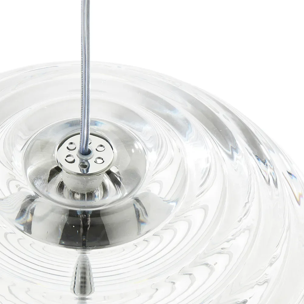 Press Pendant Sphere Clear LED