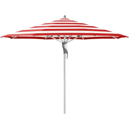 Fortero 350 cm parasoll alu Cat.5 800 Red Stripe