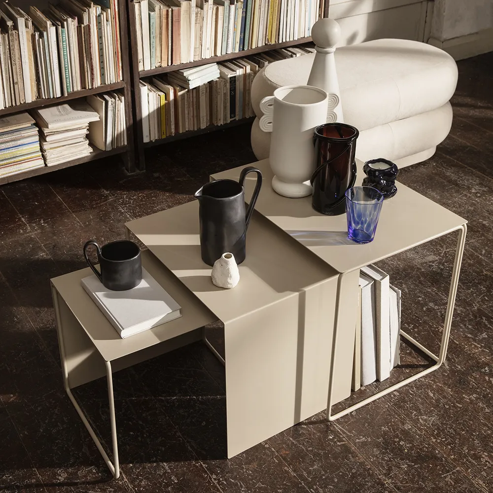 Cluster Bord - Sett med 3 - Cashmere