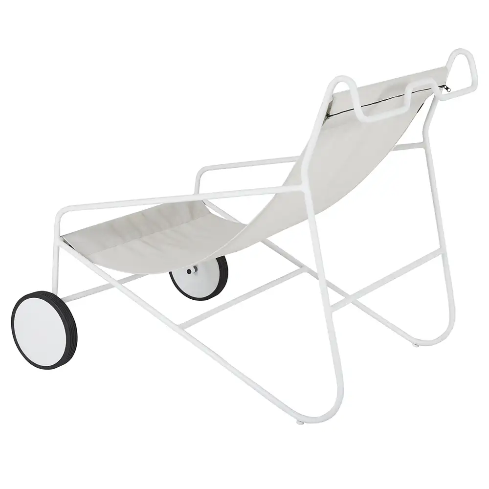 Poul lenestol hvit Brafab