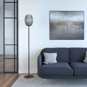 Tentacle Gulvlampe M Svart/Røyk E27