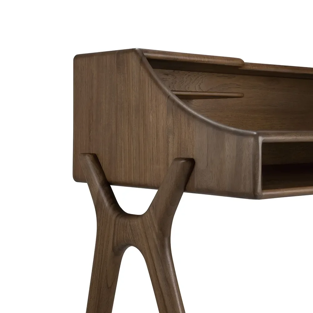 Skrivebord i teak Flow Wild Brown