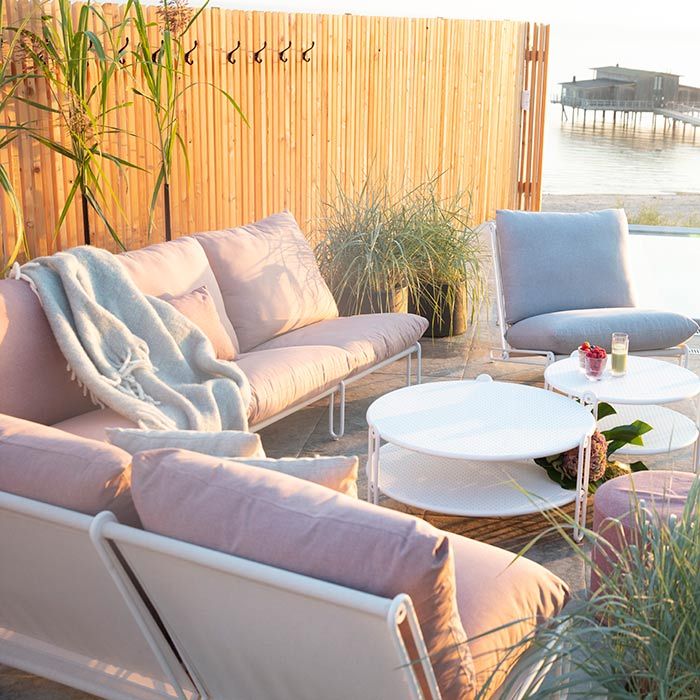 Blixt påbyggingsmodul hvit / Dusty Pink Brafab