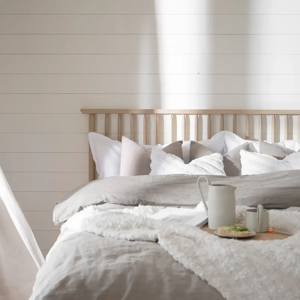 Riggins sengegavl 194x84 cm hvitpigmenterad