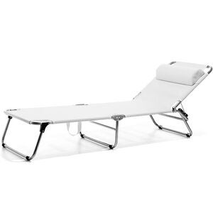 Amigo solseng, hvit aluminium/tekstilene