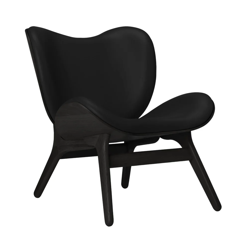 A Conversation Piece Lounge stol Black Oak/Hope Leather Black