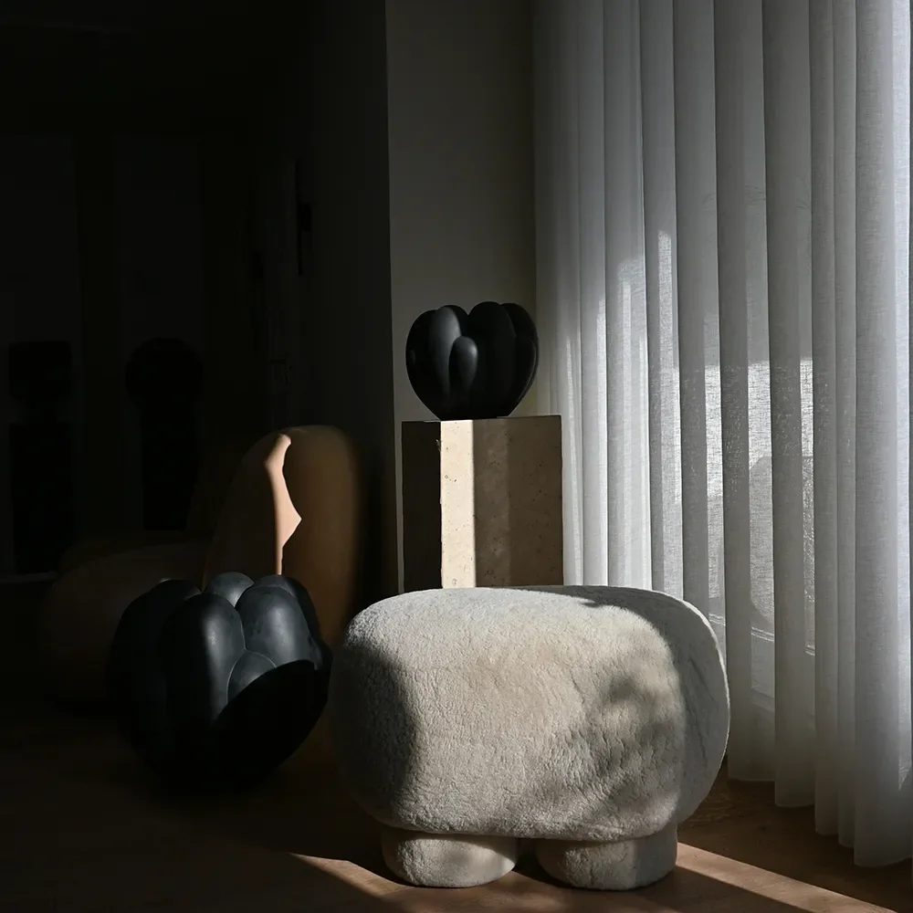 Big Foot Benk, Petit - Saueskinn