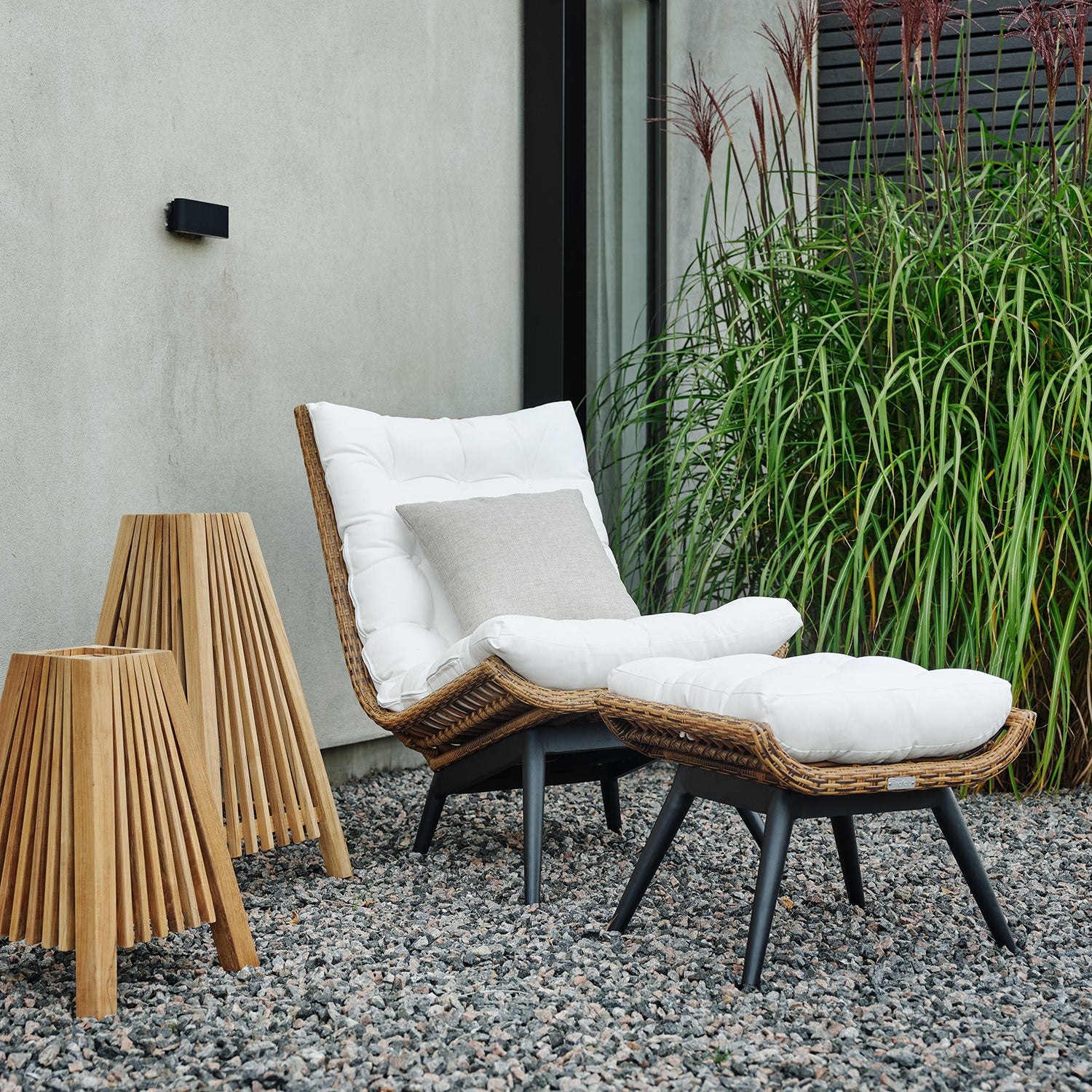 Covelo loungestol med pute Brafab